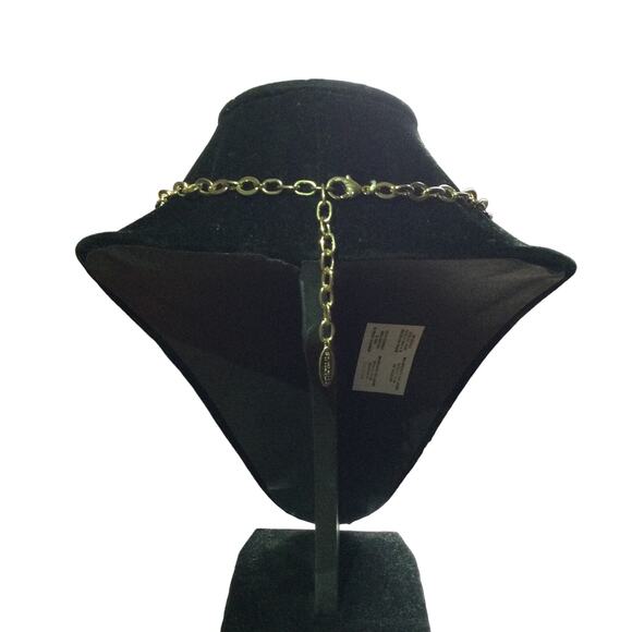 St. Thomas Green Gemstones Wearable Art Maximalist Silver Tone Bib Necklace - Picture 2 of 12